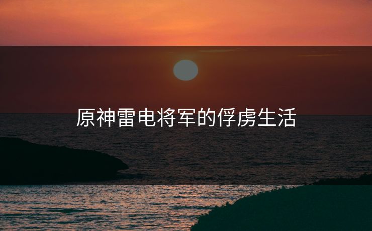 原神雷电将军的俘虏生活